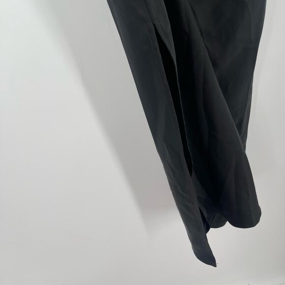 ELOQUII Dress Size 14 Satin Tube Maxi Black Cocktail Evening Formal Wedding NWT - Picture 11 of 13